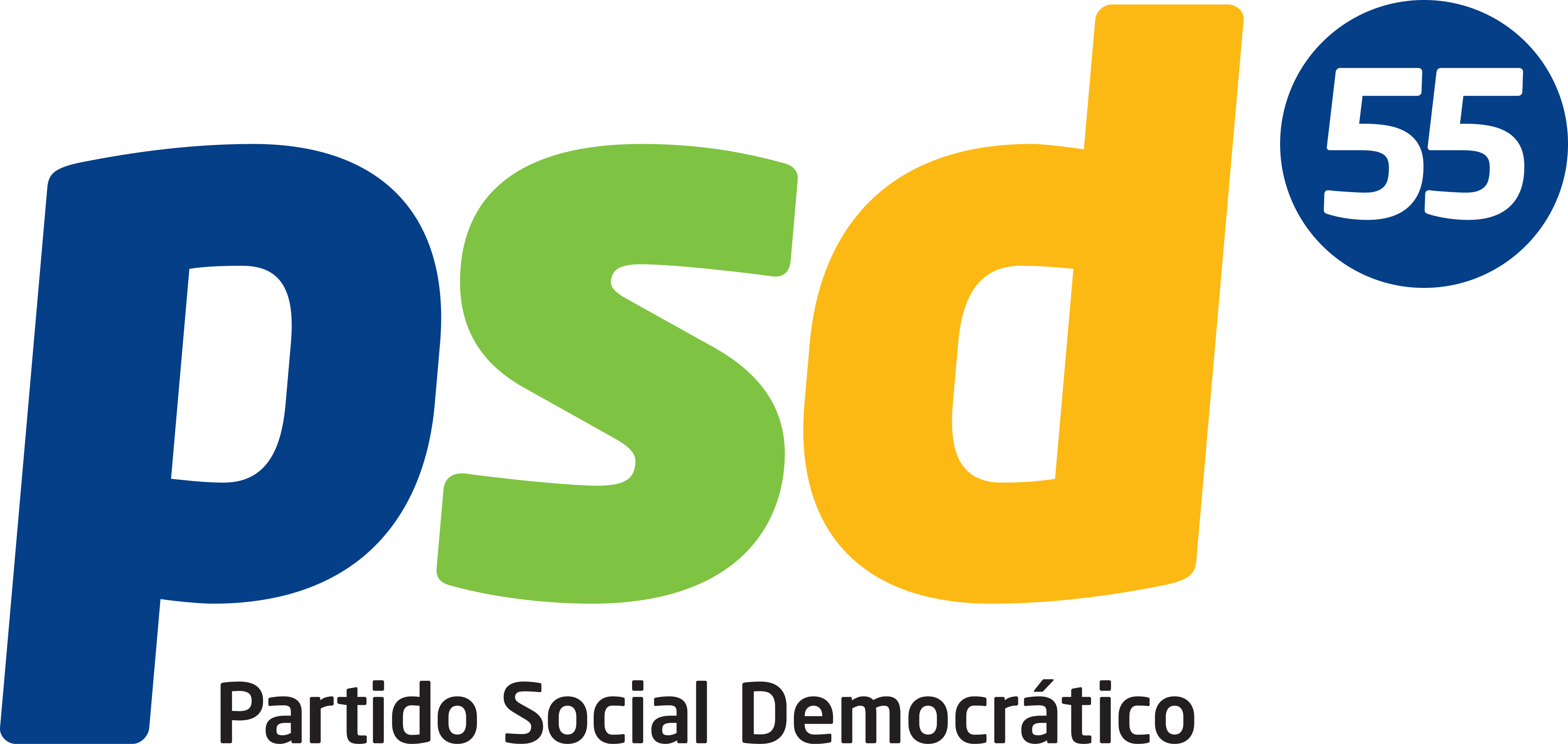 Logotipo oficial PSD 55 — Partido Social Democrático